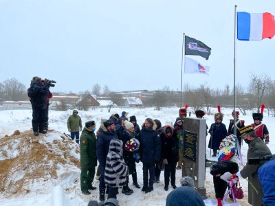 2021-02-14 Участие Цесаревича Георгия Михайловича, Принца И. Мюрата и официальных лиц в церемонии погребения русских и французских воинов и мемориальных мероприятиях, организованных Фондом развития русско-французских исторических инициатив (Москва, В